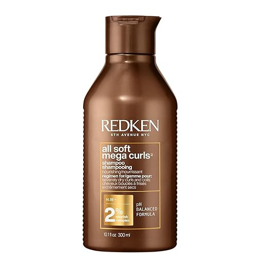 Redken All Soft Mega Curls Shampoo For Extremely Dry Curly & Coily Hair - Nourishes & Softens Sev... | Amazon (US)