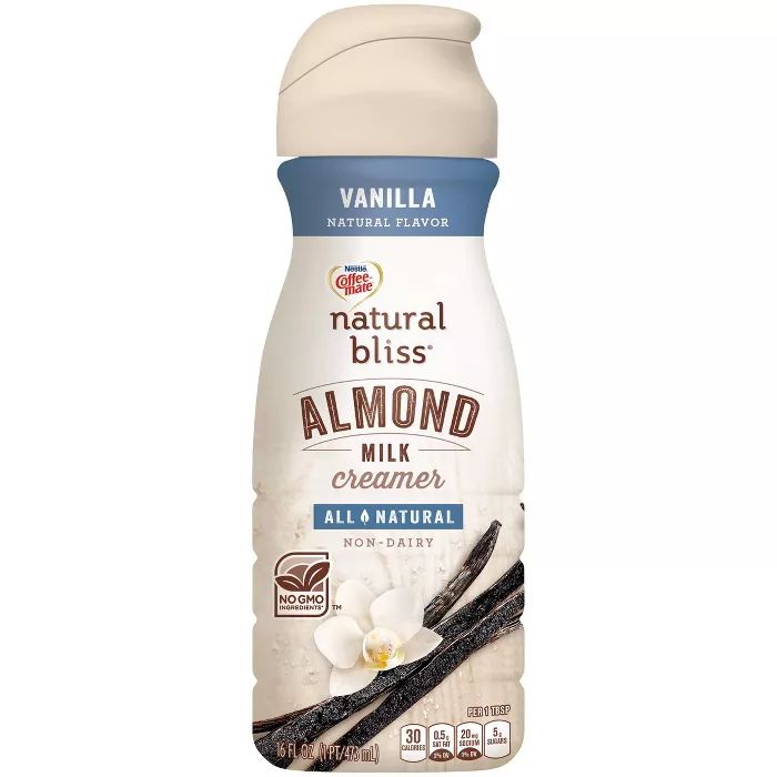 Coffee Mate Natural Bliss Vanilla AlmondMilk Coffee Creamer - 1pt | Target