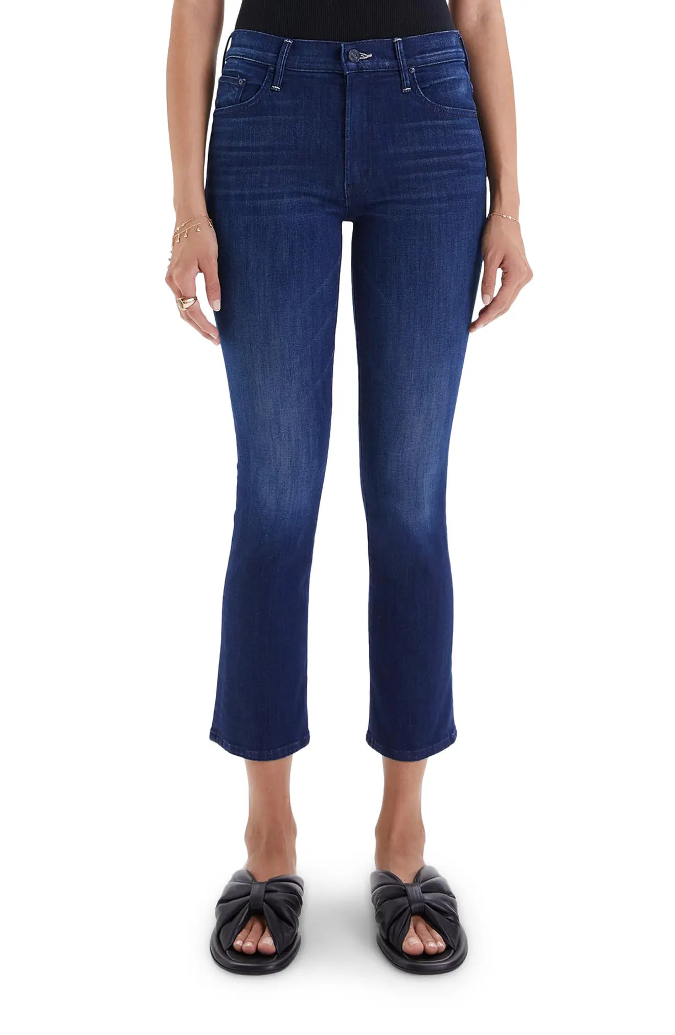MOTHER The Insider Ankle Bootcut Jeans in Cross Your Fingers at Nordstrom, Size 28 | Nordstrom