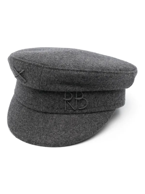 monogram-embroidered baker boy cap | Farfetch Global