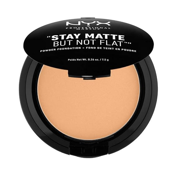 NYX PROFESSIONAL MAKEUP Stay Matte But Not Flat Powder Foundation, Soft Beige | Amazon (US)