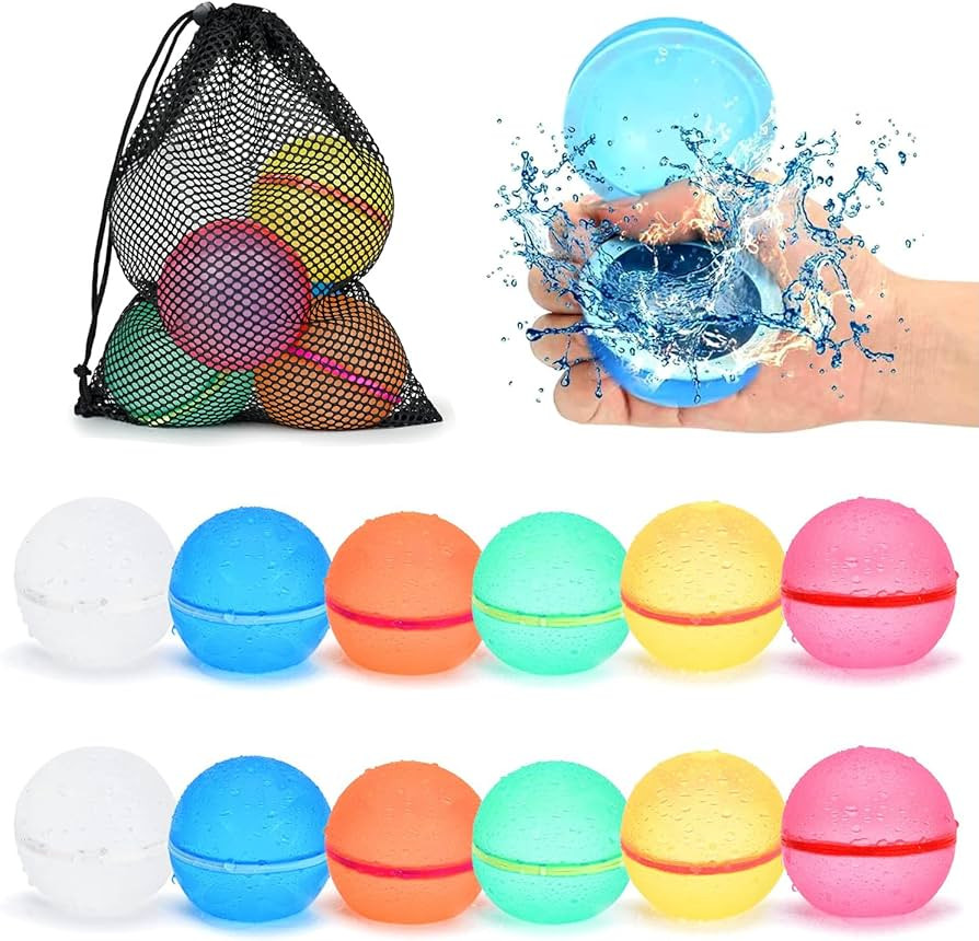 98K Reusable Water Balloons Self Sealing Easy Quick Fill, Silicone Water Balls Summer Fun Outdoor... | Amazon (US)
