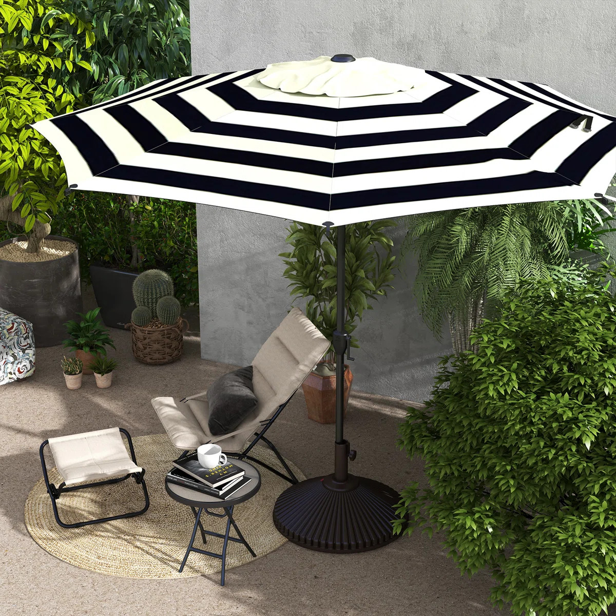 Lyon Market Umbrella with Crank Lift | Wayfair North America