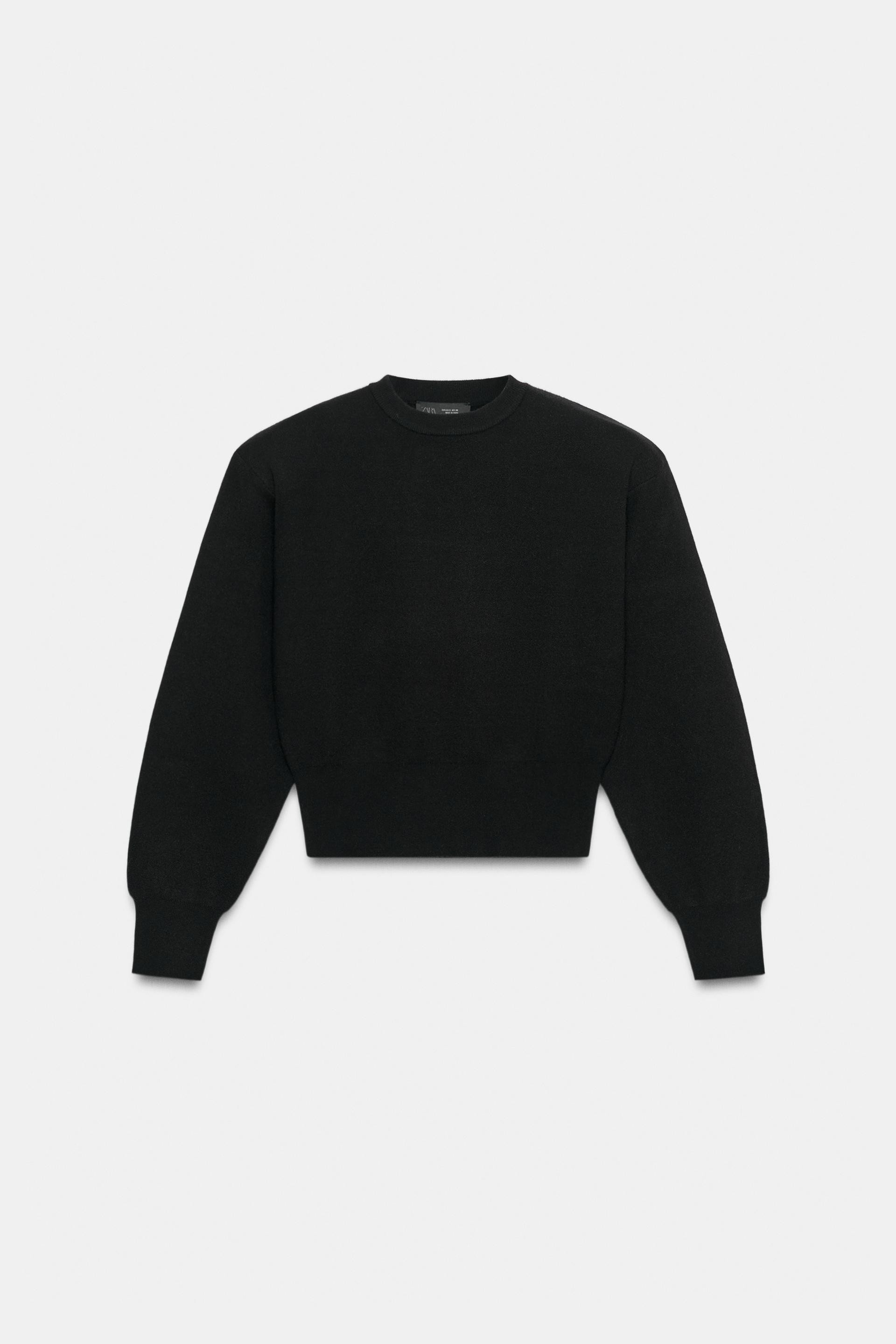 Zara - Soft Cable Knit Jumper - Women - Light Gray - Women | Zara US