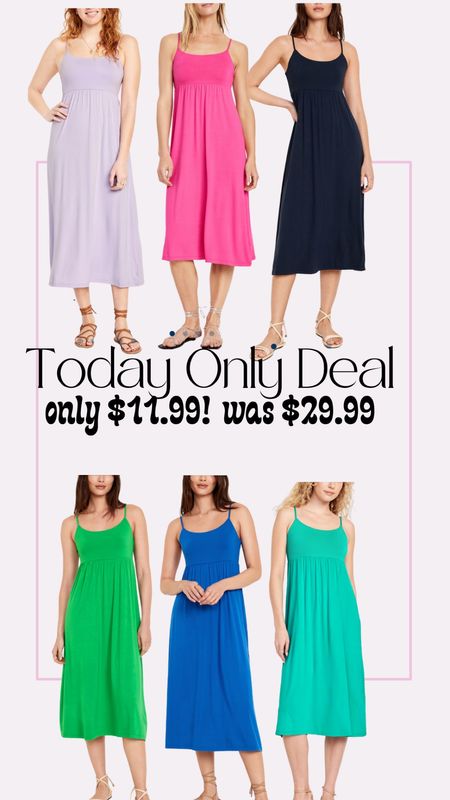 Old navy 60% off sale! Cute cami dress only $11😍👏🏻 I’d order a small// old navy sale—travel outfit—easy spring dress 

#LTKfindsunder50 #LTKSeasonal #LTKsalealert