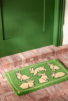 Bunnies Coir Printed Doormat | Anthropologie (US)