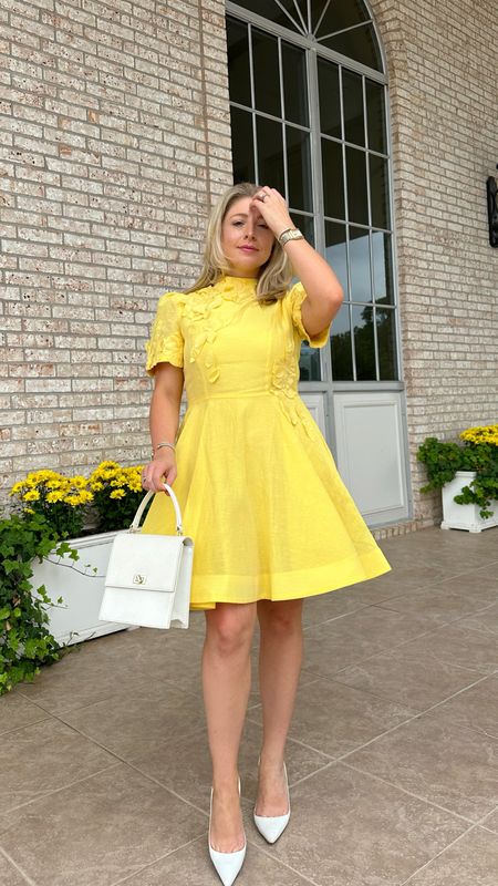 Yellow spring dress 

#LTKstyletip #LTKSeasonal #LTKwedding