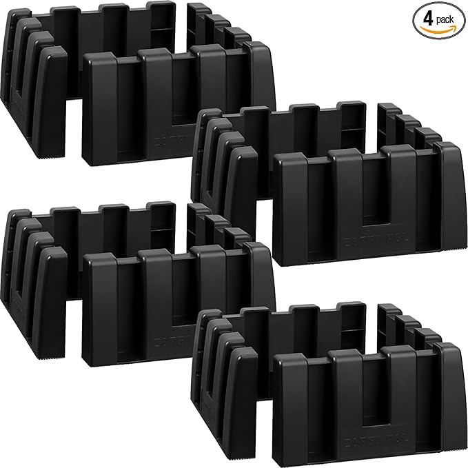 4 Pack Car Trunk Organizer Blocks for Back of SUV Multipurpose Car Storage Organizer Blocks Trunk... | Amazon (US)