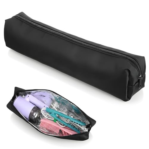 Curling Iron Travel Bag, Hair Tools Travel Bag for Curling Irons & Straighteners - Portable Heat Resistant Bag with Scratch Protection, Perfect for Gym & Vacation(17.7" x 3.2"x 3.2") | Amazon (US)