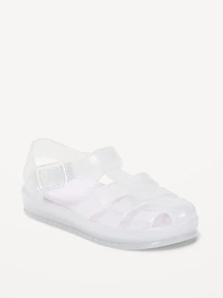 Shiny-Jelly Fisherman Sandals for Toddler Girls | Old Navy (US)