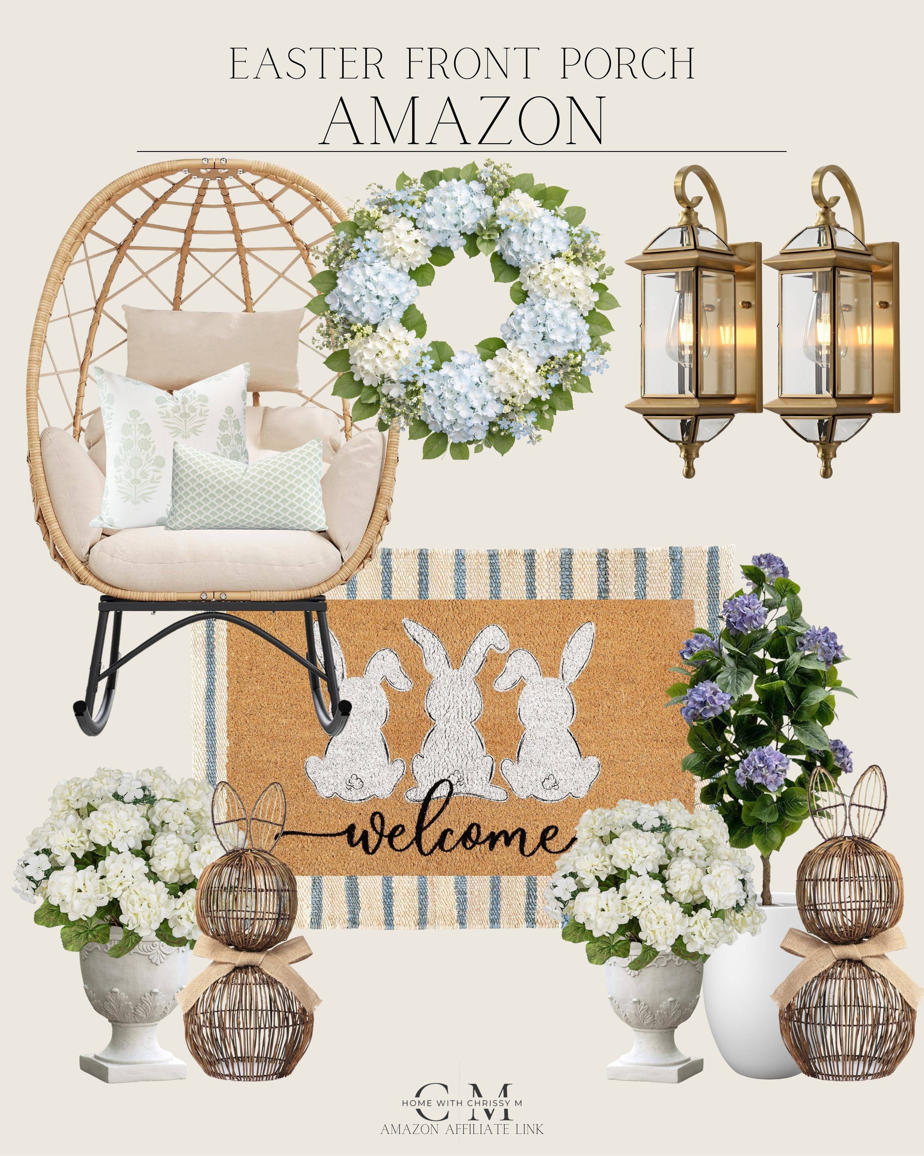 Easter Front Porch Decor from Amazon!
Amazon Home / Amazon Spring / Floral Front Door Wreaths / Faux Greenery Garlands / Potted Spring Flowers / Oversized Planters / Woven Door Mats / Welcome Mats with Spring Quotes / Outdoor Lanterns with LED Candles / Neutral Porch Rugs / Wooden Welcome Signs / Wicker Porch Chairs / Outdoor Accent Pillows / Decorative Watering Cans / Spring Topiaries / Hanging Baskets / Garden Stools / Rustic Wooden Crates / Faux Lemon or Olive Trees / String Lights for Porch / Seasonal Porch Signs / Neutral Throw Blankets / Metal Plant Stands / Spring-Themed Door Hangers / Light Wood Accent Tables / Weatherproof Floral Arrangements
 

 

#LTKSeasonal #LTKHome