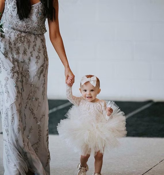Ivory Baby Girl Tutu, Neutral Baby Tutu, Classic Ivory Tutu, Ivory Wedding Tutu, Flower Girl Tutu... | Etsy (US)