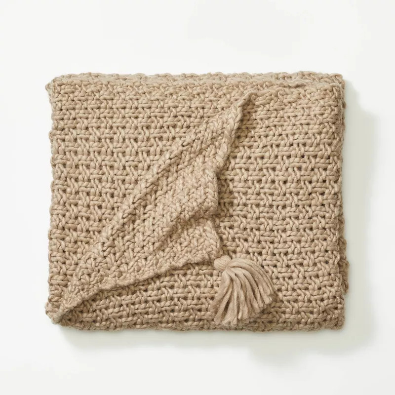 Chunky Knit Throw Blanket - Threshold™ designed with Studio McGee | Target