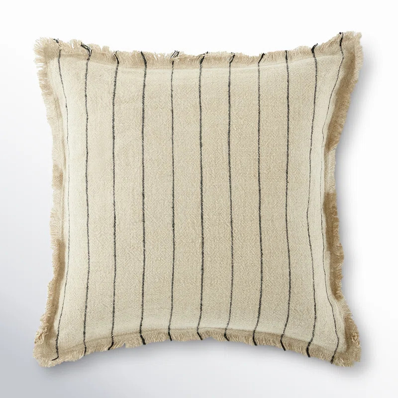 Carmelia 20X20 Pillow In Natural / Black | Joss & Main