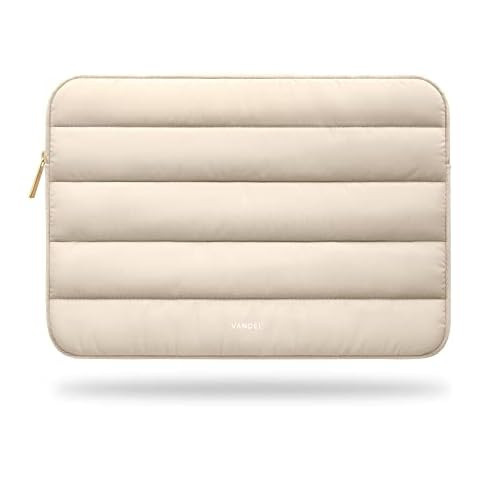 Vandel Puffy 15-16 Inch Beige Laptop Sleeve for Women and Men. MacBook Pro 16 Inch Case, Cute Com... | Amazon (US)
