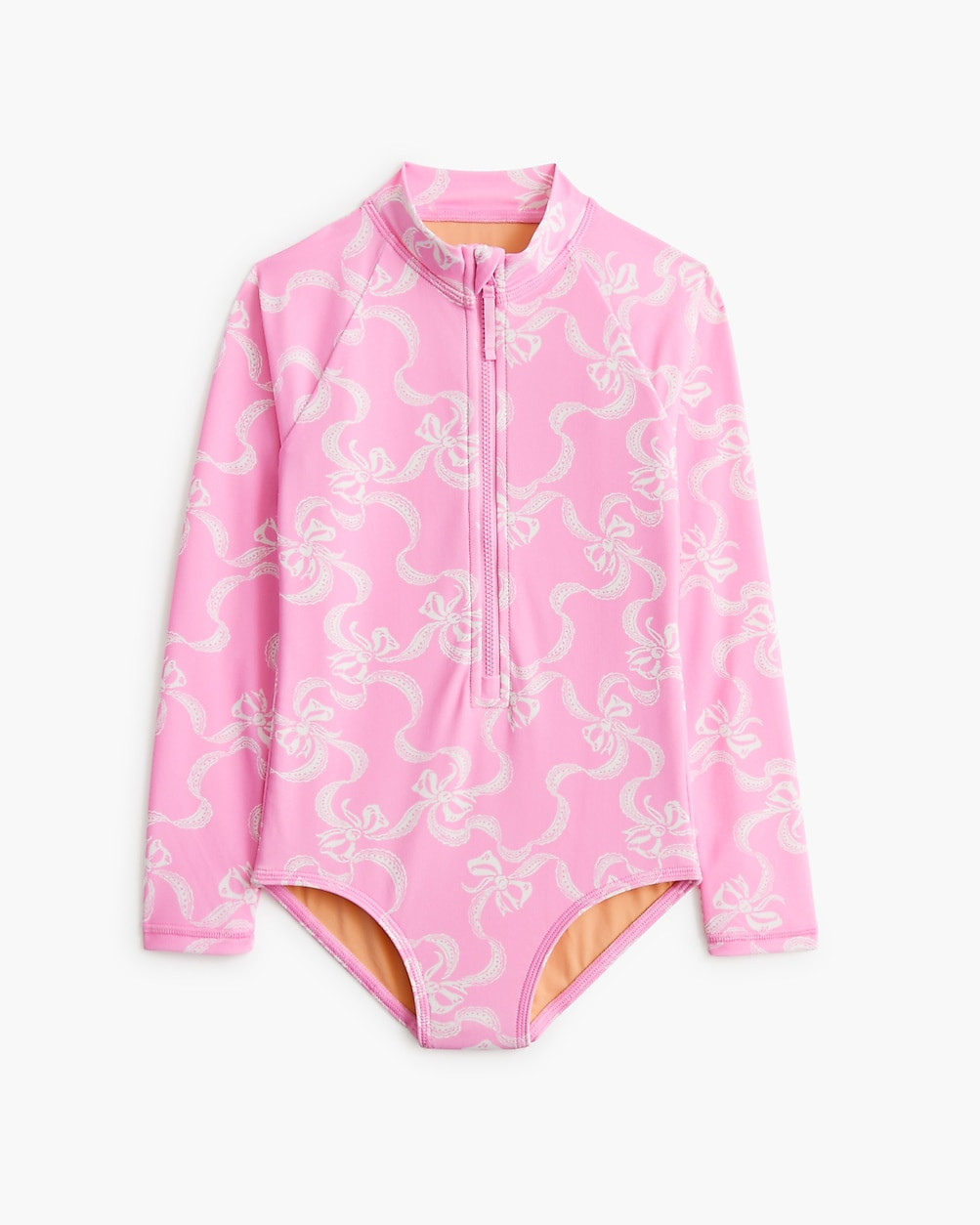 Girls' bow rash guard swimsuit | J.Crew Factory