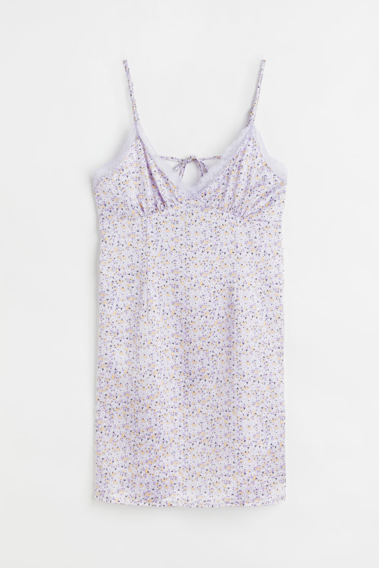 H & M - Satin Slip Dress - Purple | H&M (US + CA)