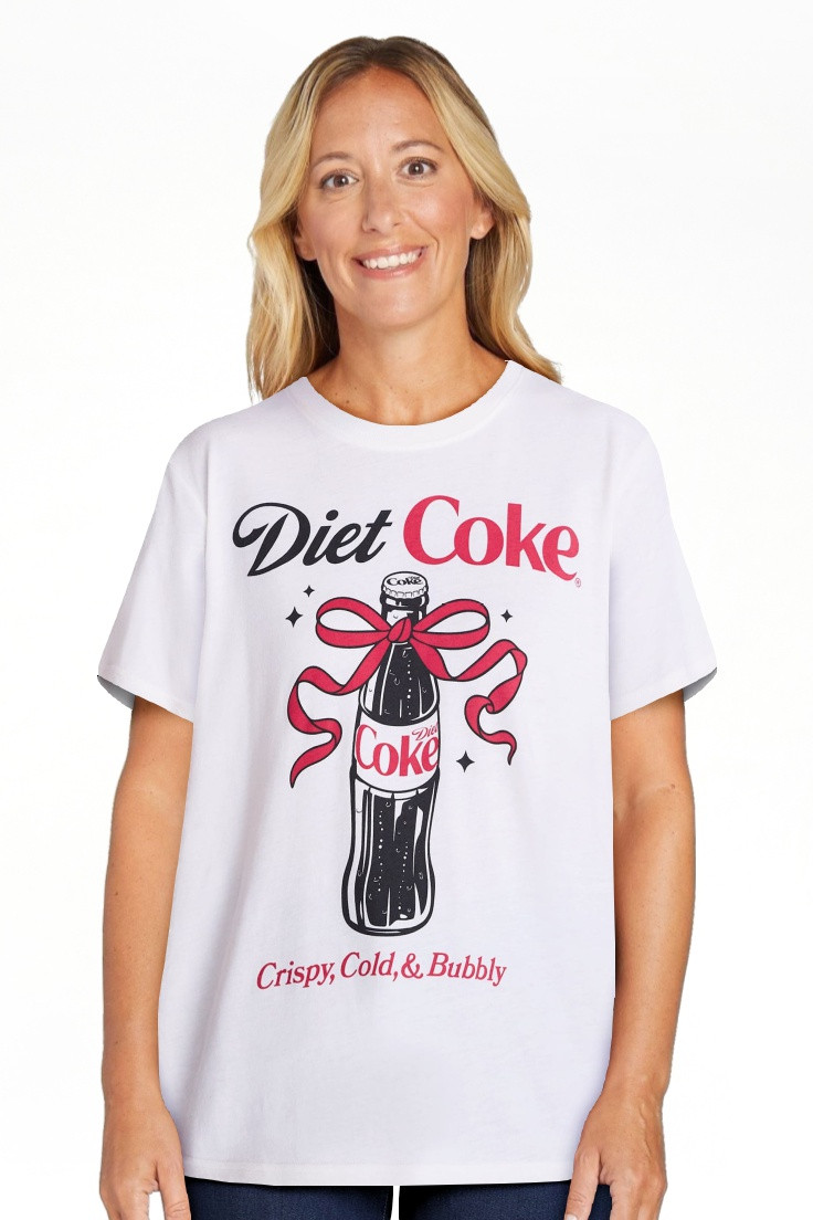 Diet Coke Women's Graphic Tee with Short Sleeves, Sizes XXS-XXL | Walmart (US)