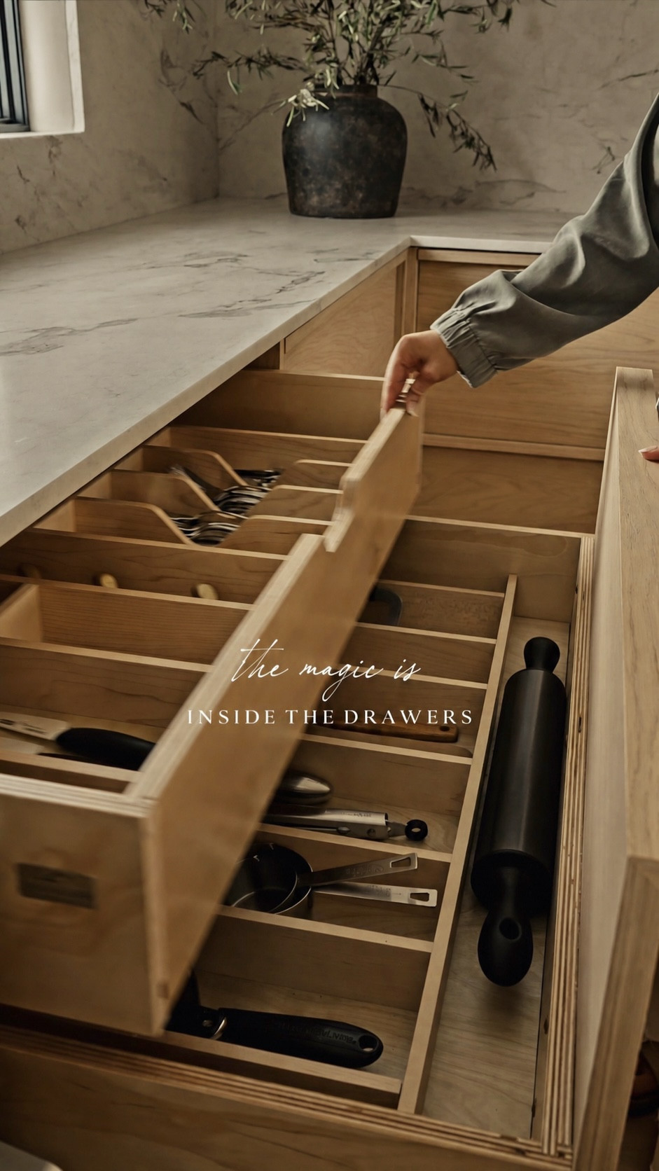 When everything has its place in the kitchen 👌🏼 The secret to a high-end kitchen? Every drawer works as beautifully as it looks. For more elevated, intentional design details, stay inspired here.

#LTKHome #LTKSaleAlert