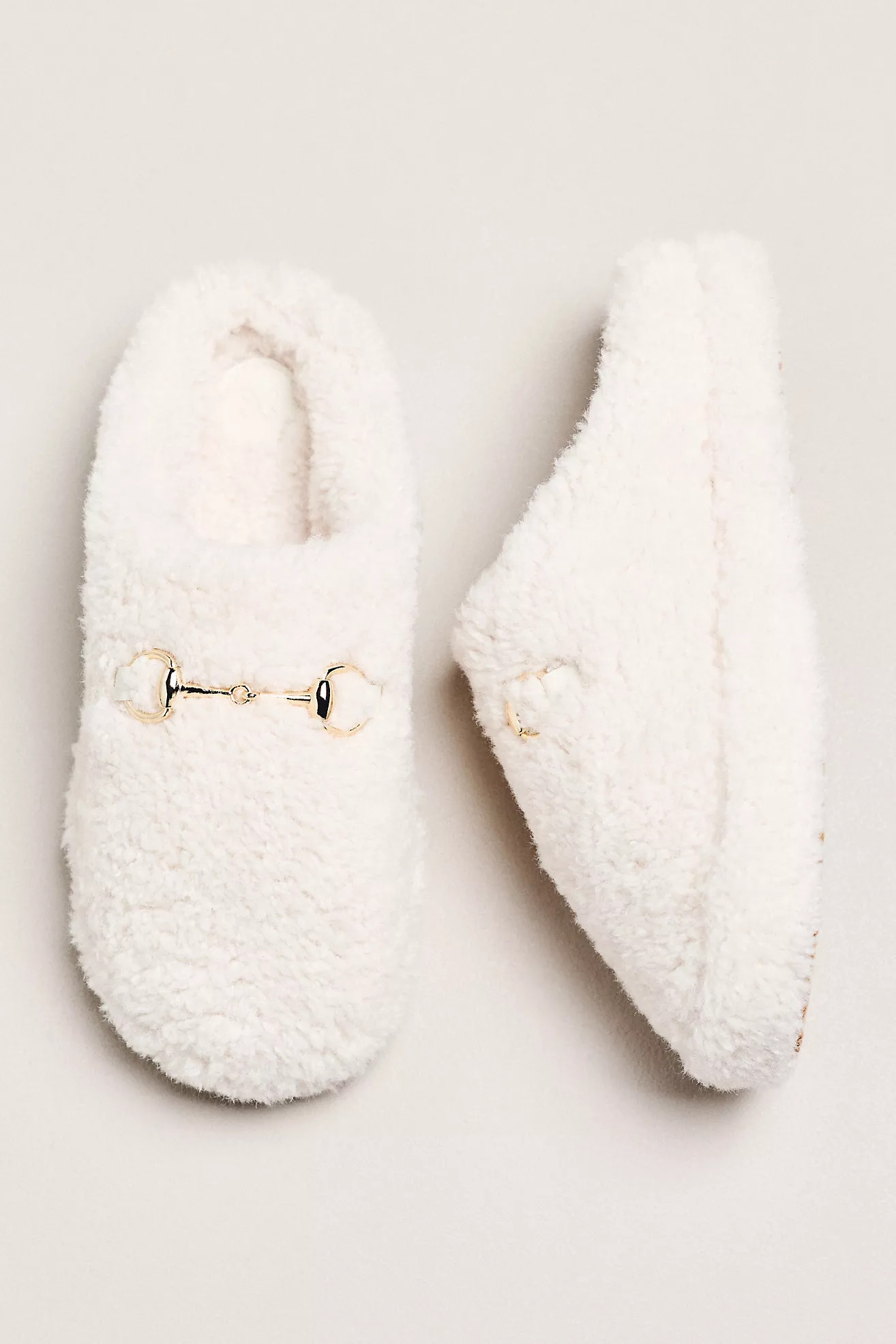 Maeve Sherpa Fleece Bit Scuff Slippers | Anthropologie (US)