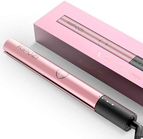 KIPOZI Hair Straightener, 2 in 1 Straightener and Curling Iron, Titanium Flat Iron for Hair with ... | Amazon (US)