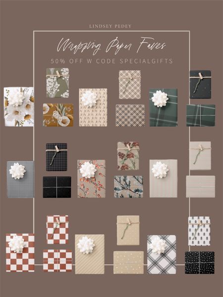 Favorite wrapping papers! 


Gift guide, holiday decor, Christmas decor, gift wrap

#LTKHoliday #LTKGiftGuide #LTKunder50
