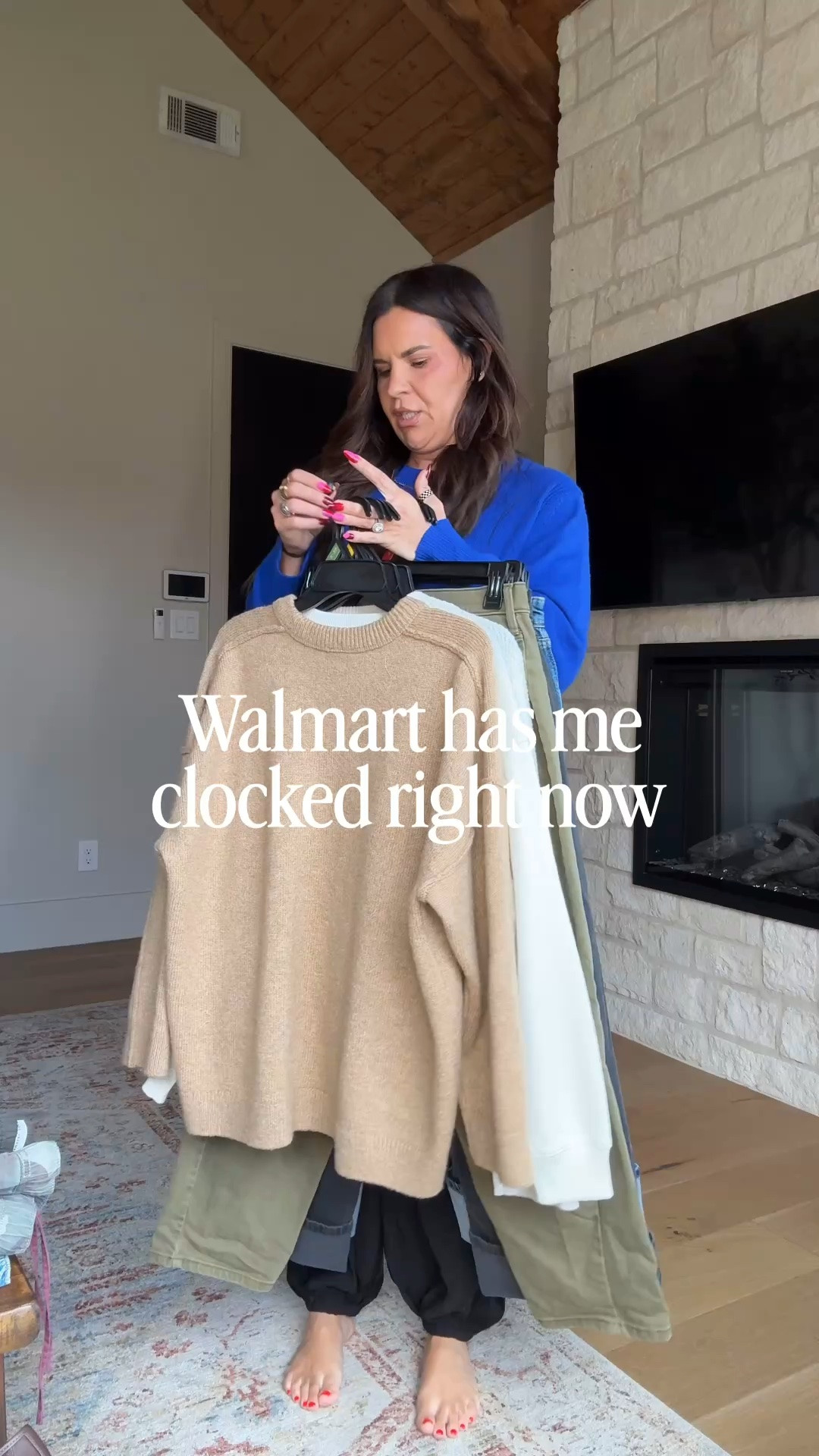 Walmart casual to chic looks for fall 
Blue and Grey sweater: XL
White long sleeve: large
Men’s jacket: large (could have done. Medium)
Button sweater: large
All bottoms (size 10) 
Black balloon pants: large

#WalmartPartner #Walmart

#LTKWorkwear #LTKOver40 #LTKootd
