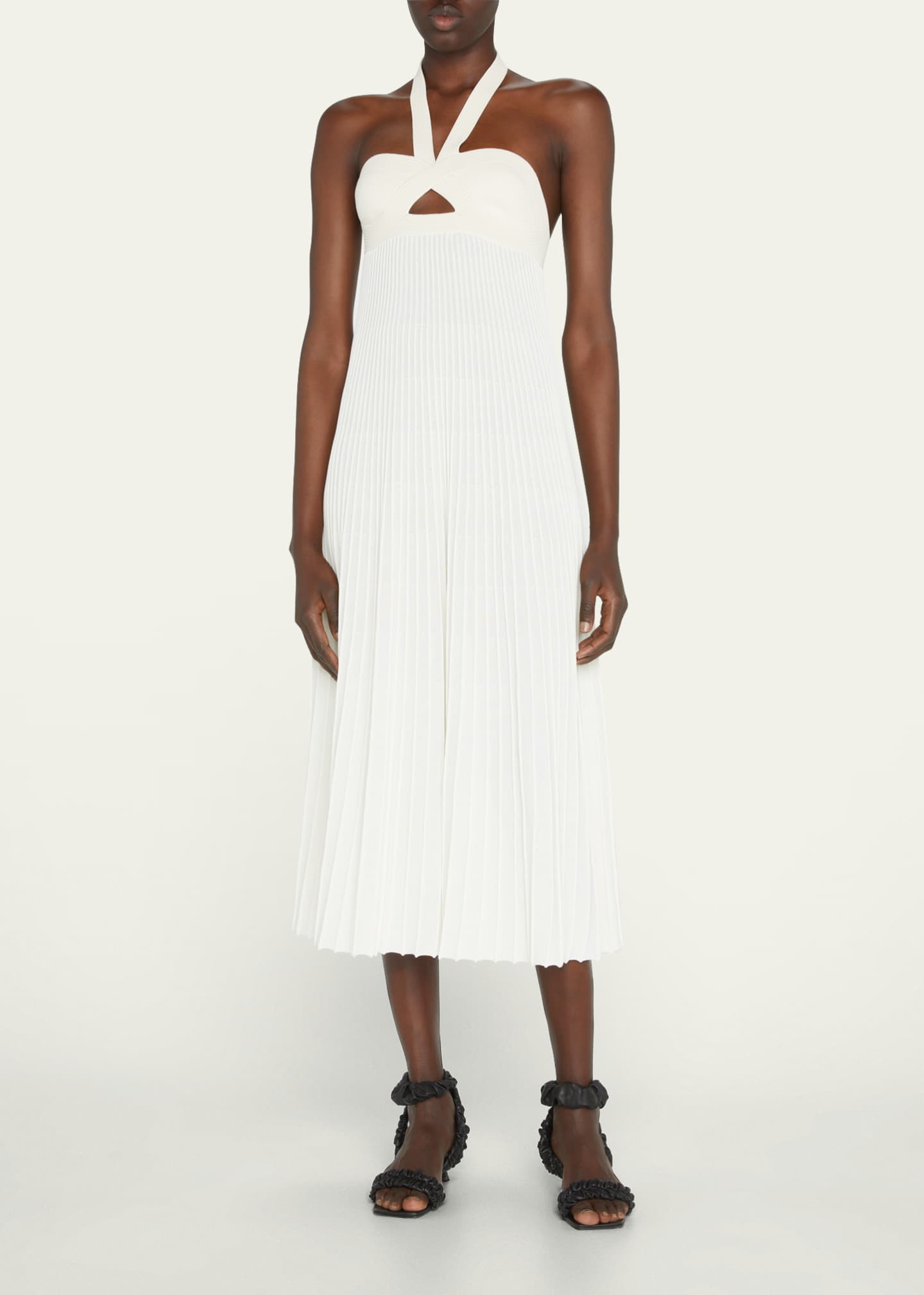 Khaite Annika Halter Rib Maxi Dress | Bergdorf Goodman