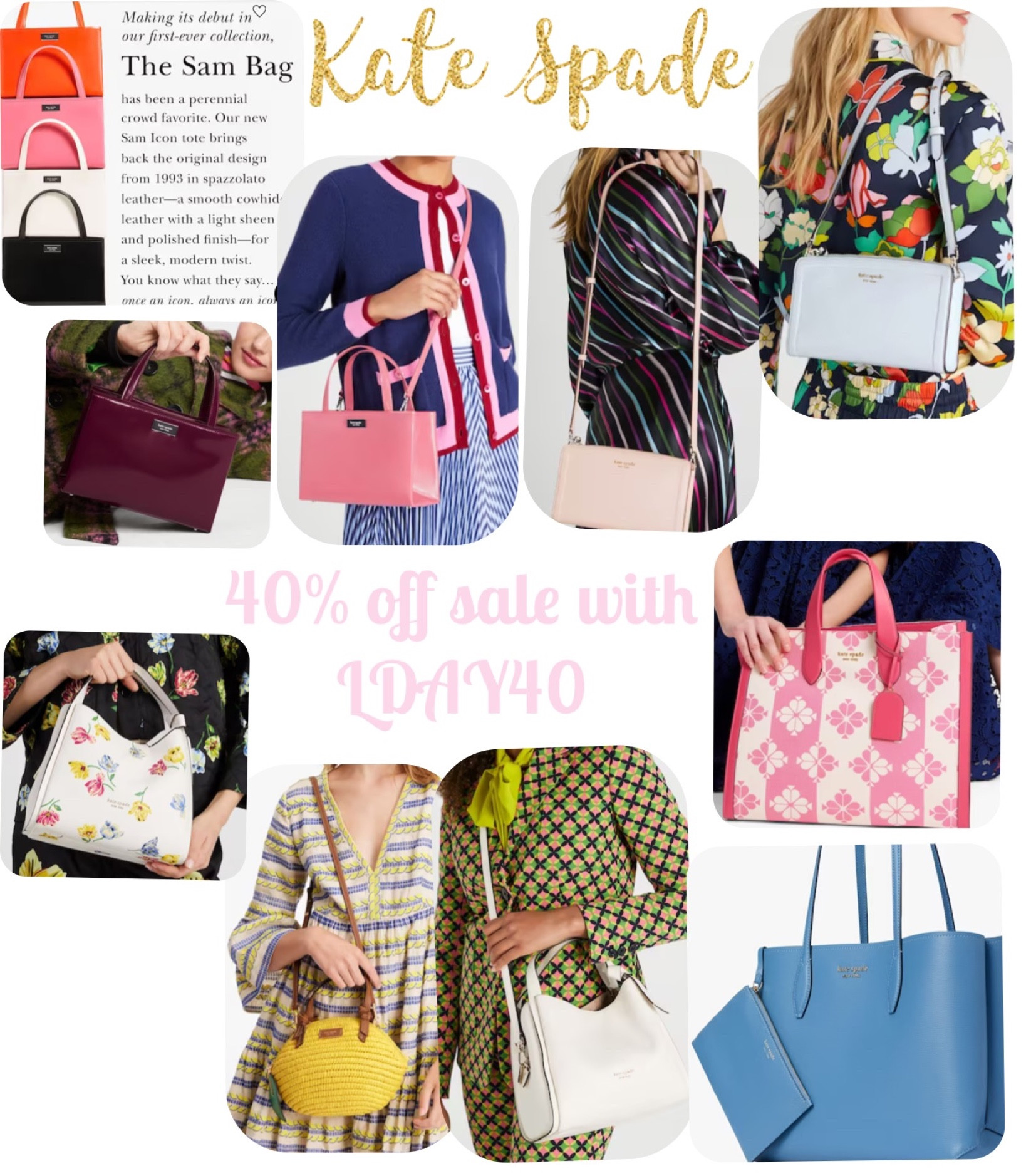 Kate spade sale is on sale!! Use the code for an extra 40%! This sale is HUGE!!

#LTKSale #LTKitbag #LTKsalealert
