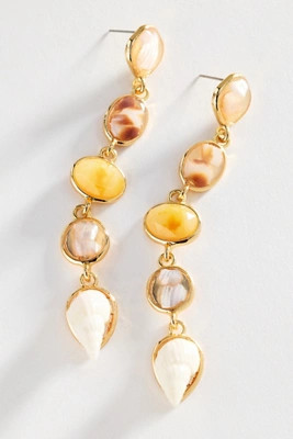 Seashell Stack Drop Earrings | Anthropologie (US)