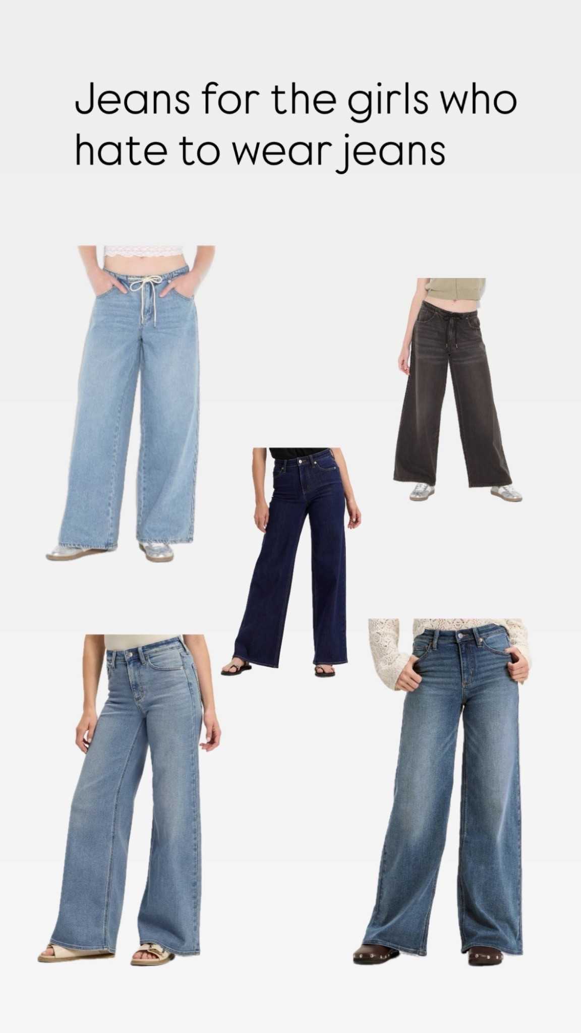 Jeans for the girls who hate to wear jeans. These are so comfortable and flattering 

#LTKFindsUnder50 #LTKFamily #LTKStyleTip