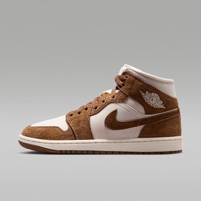 Women's Air Jordan 1 Mid Shoes in Blue, Size: 9.5 | BQ6472-414 | Nike (US)