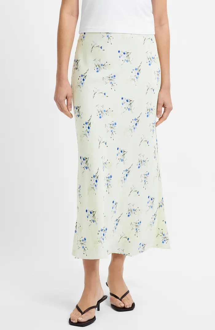 French Connection Harper Fleur Floral Bias Cut Midi Skirt | Nordstrom | Nordstrom