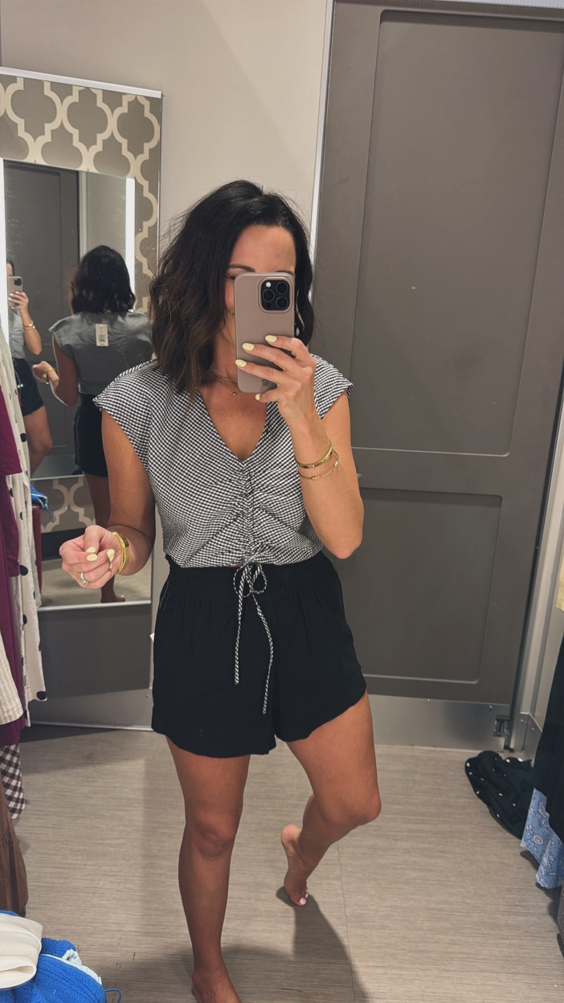 this outfit just makes getting dressed so easy 🤍 love this top! Size XS in both!

black wide leg pants outfit, gingham top outfit, casual chic outfit, everyday outfit idea, business casual outfit, workwear style, neutral outfit, effortless outfit, affordable fashion, elevated basics

#ltkstyle #ltkunder50 #casualchic #workoutfit #businesscasual #everydayoutfit #affordablefashion #ootd #ltkfinds #neutralstyle

#LTKPetite