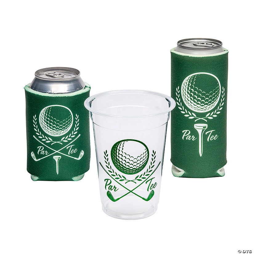 Bulk 98 Pc. Green Golf Party Drinkware Kit for 48 Guests | Oriental Trading Company