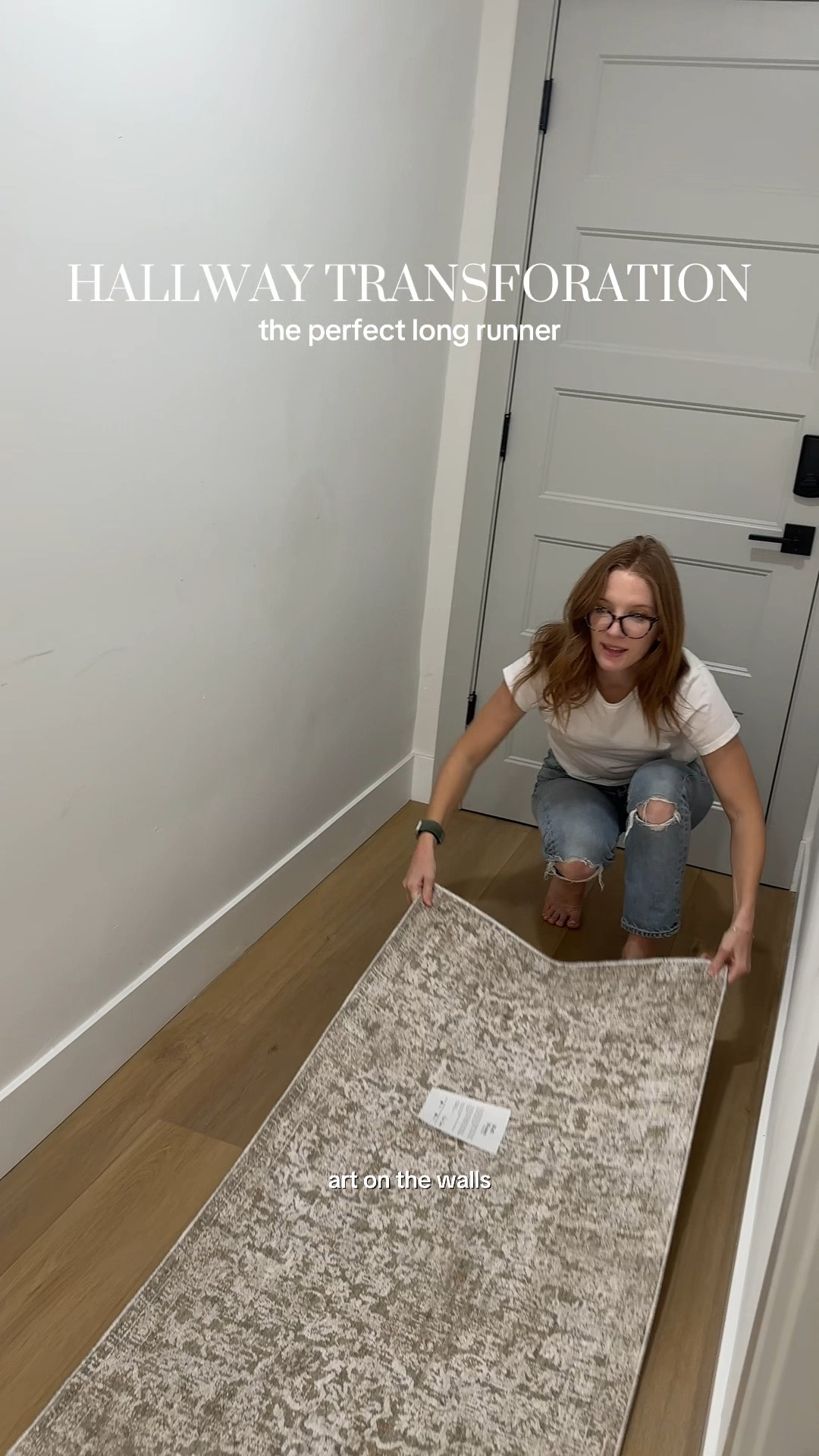 If you’re looking for a long runner for your hallway, this is the perfect one! We got the 25’ version, but they have a ton of other sizes to fit your space. 