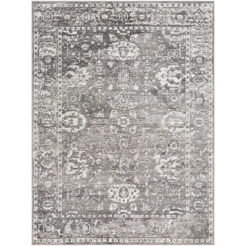Fitz Performance Light Gray/Charcoal/White Rug | Wayfair North America