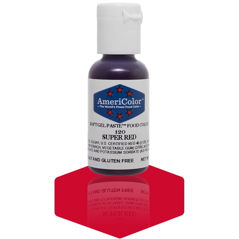 AmeriColor Super Red Soft Gel Paste, .75oz | Amazon (US)