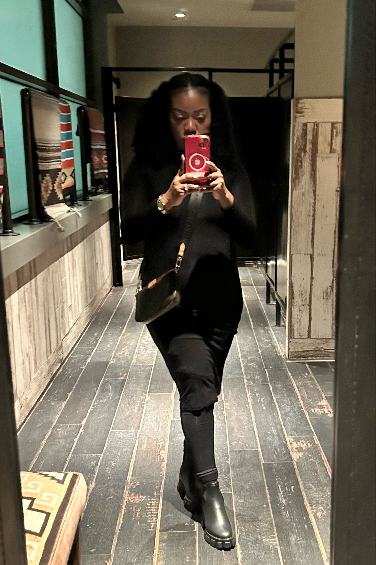 Black dress & boots 

#LTKparties #LTKshoecrush