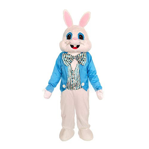 MatGui Easter Costume Bunny Costume Rabbit Mascot Costume Adult Size Fancy Dress (blue) | Amazon (US)