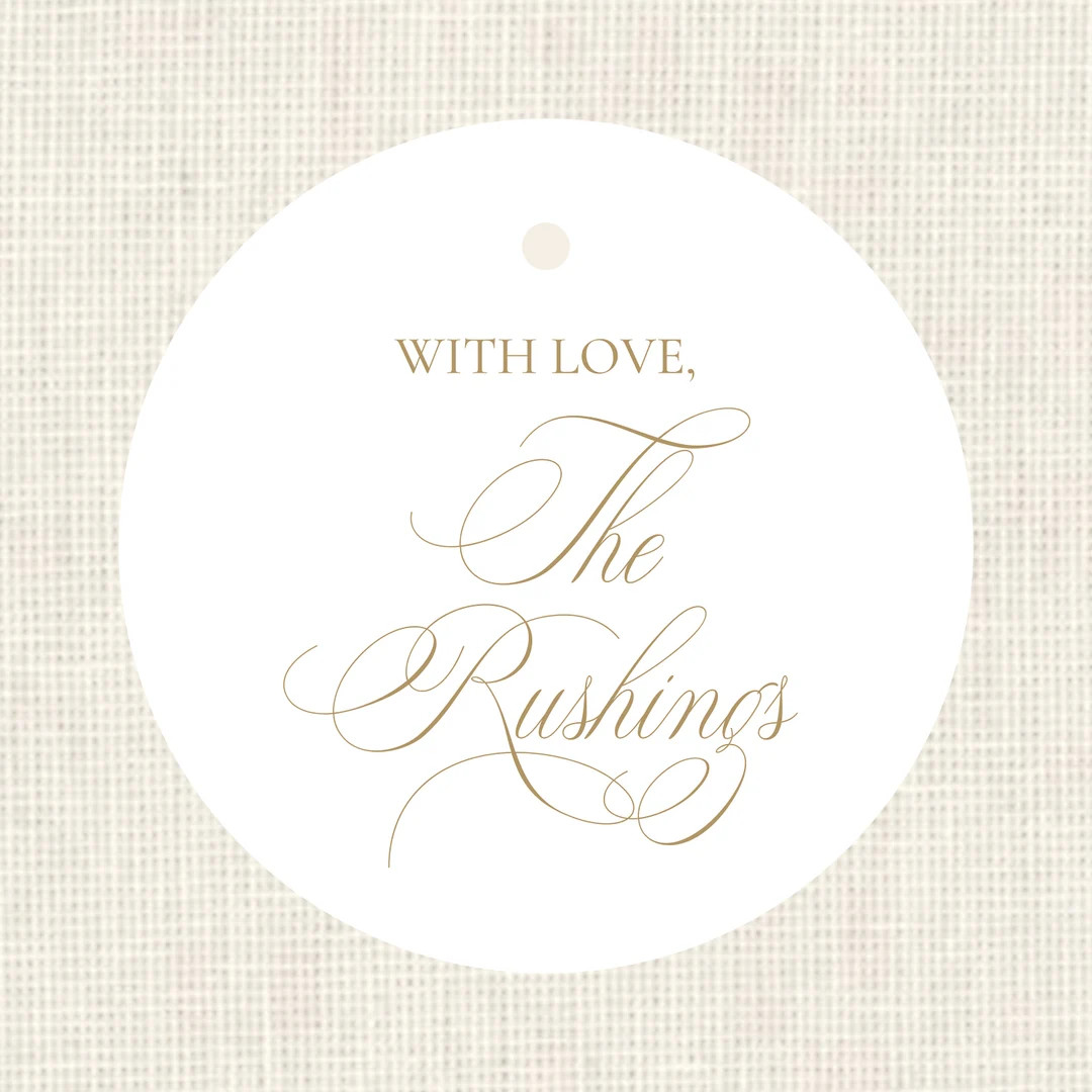 Circle Gift Tags / Fancy / Gold - Etsy | Etsy (US)