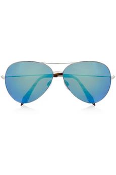 Aviator-style mirrored metal sunglasses | NET-A-PORTER (UK & EU)