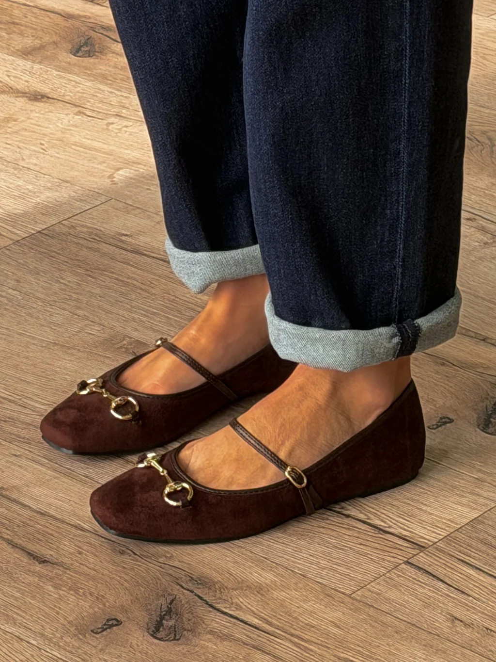Horsebit Ballet Flats | Chocolate | Shop Talulah
