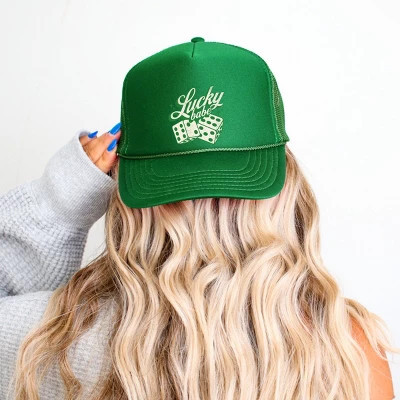 Lucky Babe Dice - Women's Graphic Foam Trucker Hat | Target