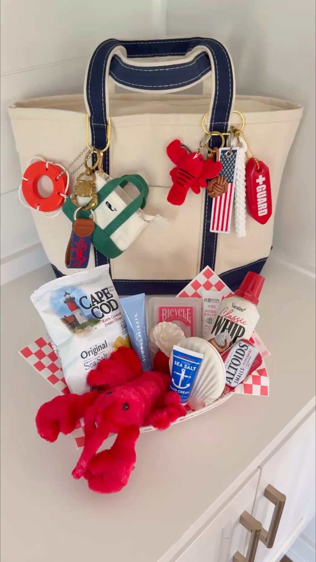 Amazon gift basket, amazon gift idea, amazon summer, amazon finds, amazon favorites, amazon must haves, teacher gift idea, summer birthday gift, ll bean boat and tote, ll bean tote, coastal style, east coast summer 

These baskets are so cute to fill as a themed gift basket!😍 like this lobster roll theme one!🦞 add a gift card or two and you have a perfect birthday gift, end of year teacher gift, etc!❤️ 

#LTKFindsUnder50 #LTKFamily #LTKFindsUnder100