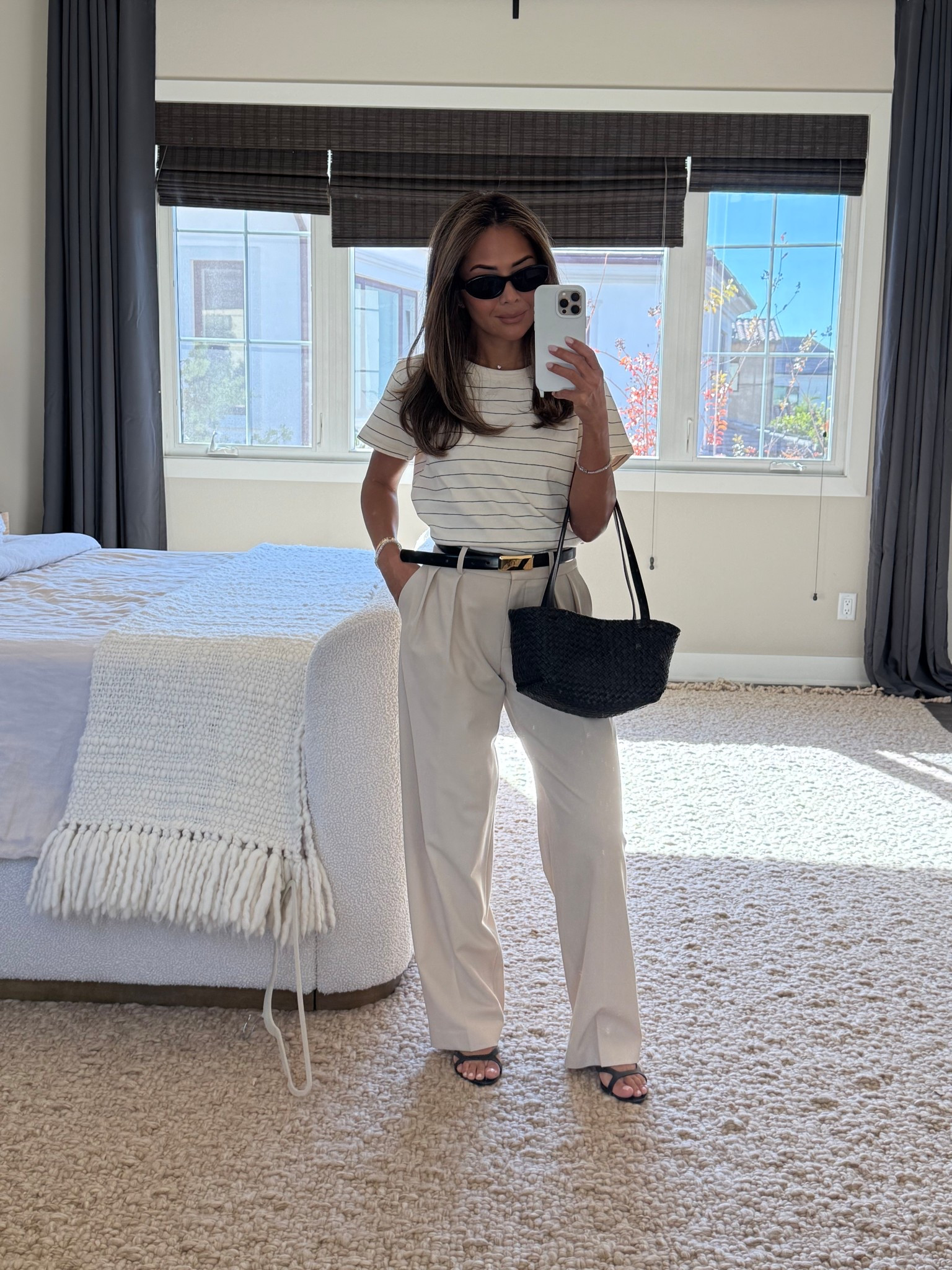 Casual chic outfit for 80 degree weather in winter
Tshirt - XS
Pants - 0
Belt - Sold out from Zara




#LTKmomlife #LTKootd #LTKFindsUnder100