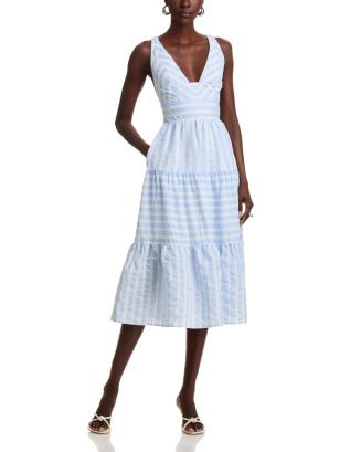 AQUA Textured Midi Dress - Exclusive  | Bloomingdale's Women | Bloomingdale's (US)