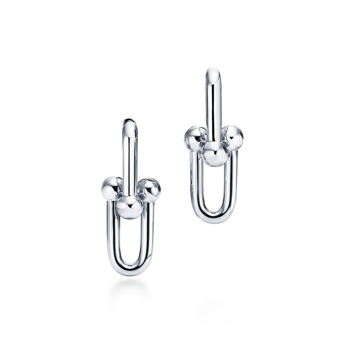Tiffany City HardWear link earrings in sterling silver, small. | Tiffany & Co. | Tiffany & Co. (UK)