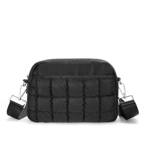 Herald Small Puffer Crossbody Bags for Women, Lightweight Nylon Quilted Shoulder Purse Handbag wi... | Amazon (US)