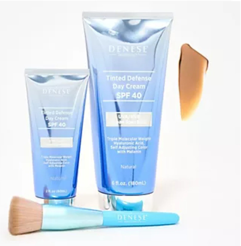 Dr.Denese SPF 40 Tinted Defense Day Cream Jumbo 6oz & 2oz w/Brush

#LTKMothersDay #LTKselfcare #LTKBeauty